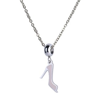 Foto 4 | Charm para Pulsera Dije de Zapatilla Rosa Luckyly, Modelo Stiletto Plata