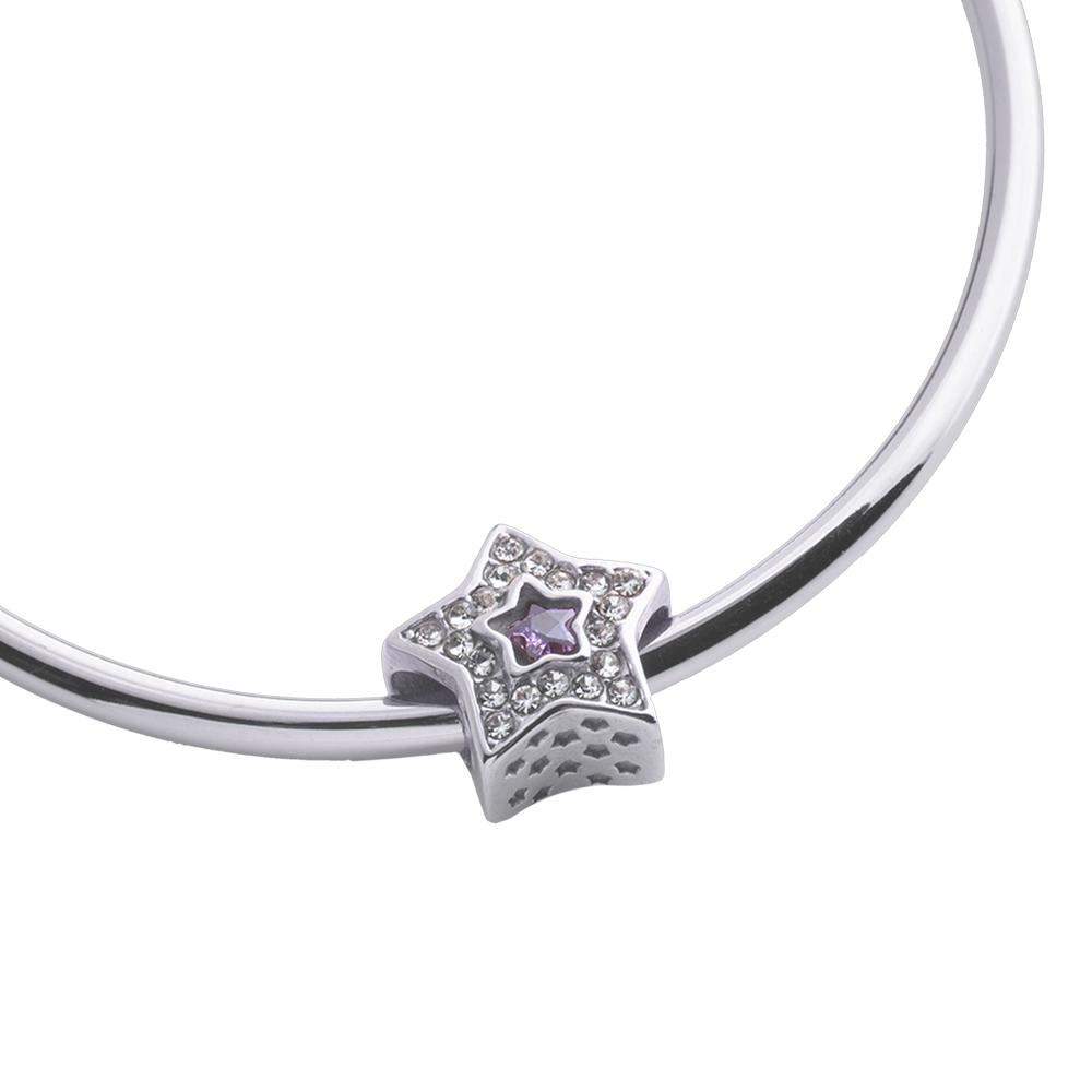 Foto 2 | Charm para Pulsera Dije de Estrella Luckyly, Modelo Twinkle Plata