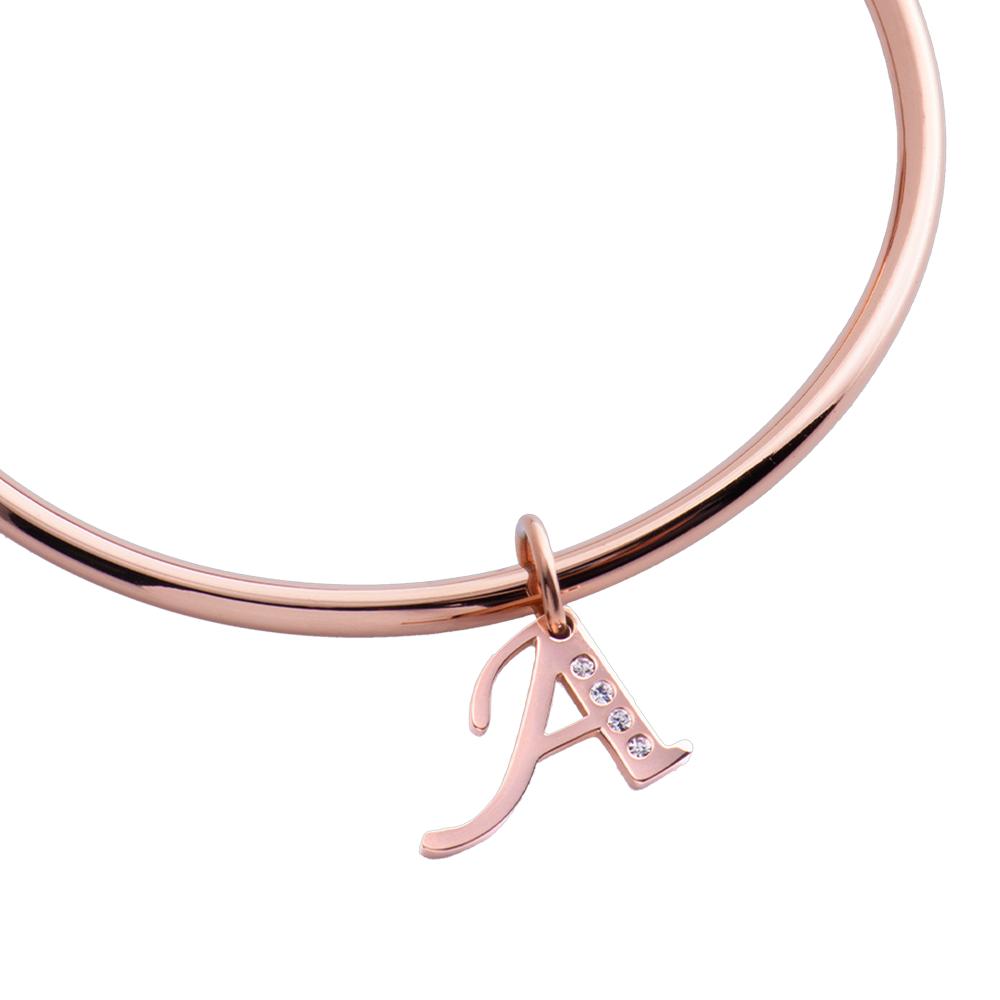 Foto 2 | Dije para Pulsera LuckyLy Lizzy Oro Rosa Letra A