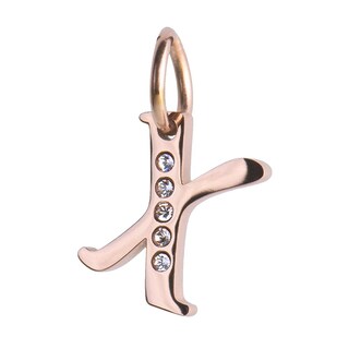 Foto 1 | Dije para Pulsera LuckyLy Lizzy Oro Rosa Letra X