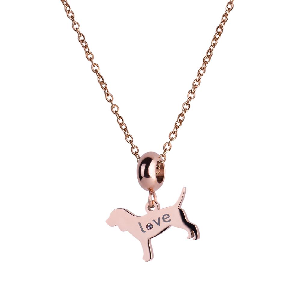 Foto 4 | Charm para Pulsera Dije de Perro Luckyly, Modelo Doggy Oro Rosa