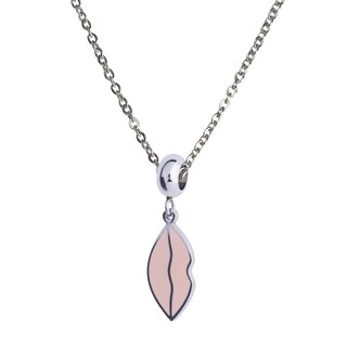 Foto 4 | Charm para Pulsera Dije de Labios tipo Beso Luckyly, Modelo Lips Plata