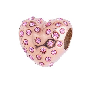 Foto 1 | Charm para Pulsera Dije de Corazón Luckyly, Modelo Katia Oro Rosa
