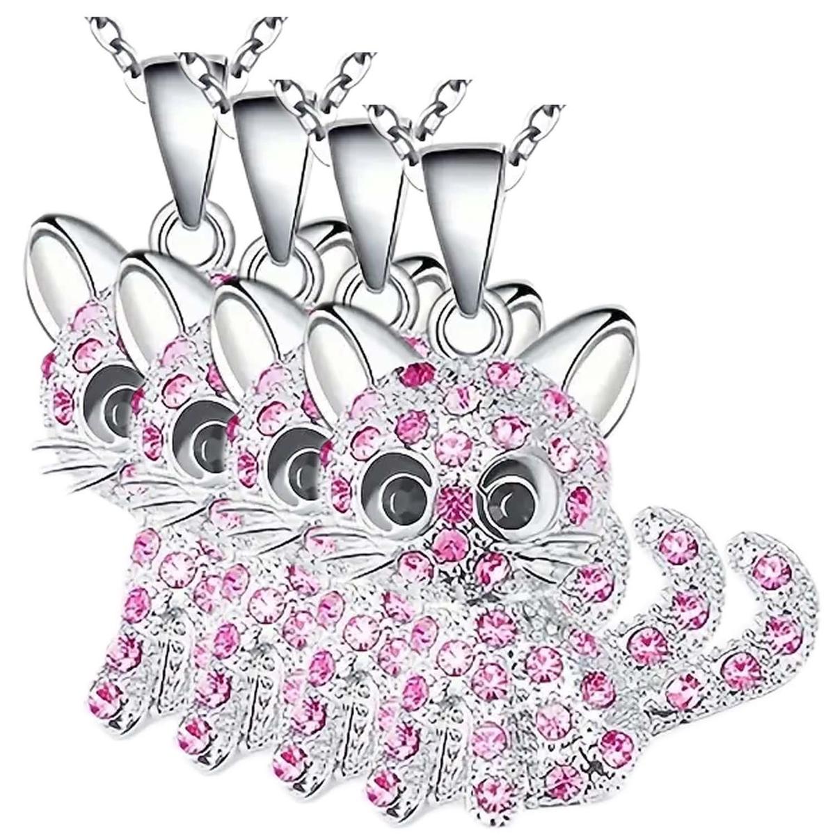 Cadenas Michihigh Monaco Mxaka-004 4 Piezas Plata Y Rosa