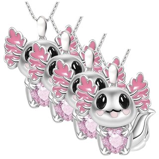 Foto 1 | Collar y Dije de Animales High Mónaco Mxaxk-004 4 Piezas Plata y Rosa