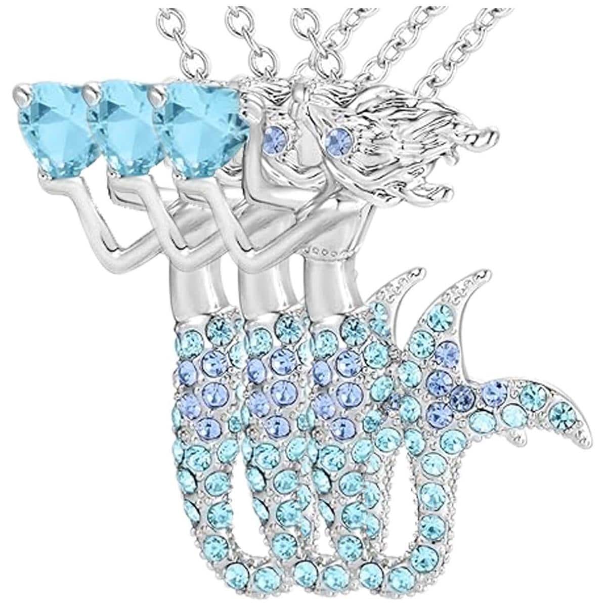 Dije De Figuras De Circonia High Monaco Mxnkn-003 3 Piezas color Plata Y Azul $518