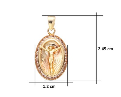 Foto 5 | Medalla Cristo Oval Horoz 10k C828