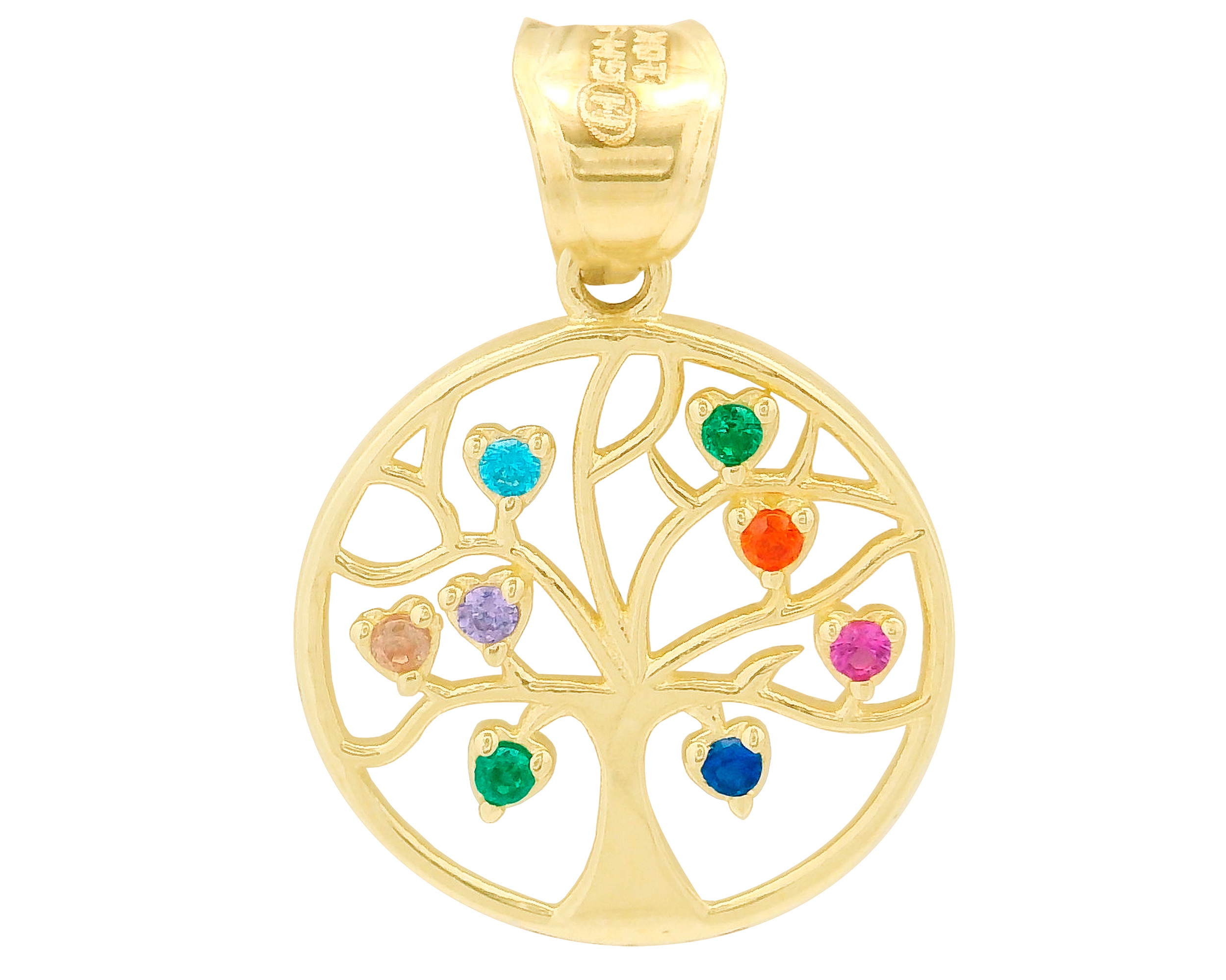 Dije Arbol De La Vida De Colores Horoz 10k Ci249