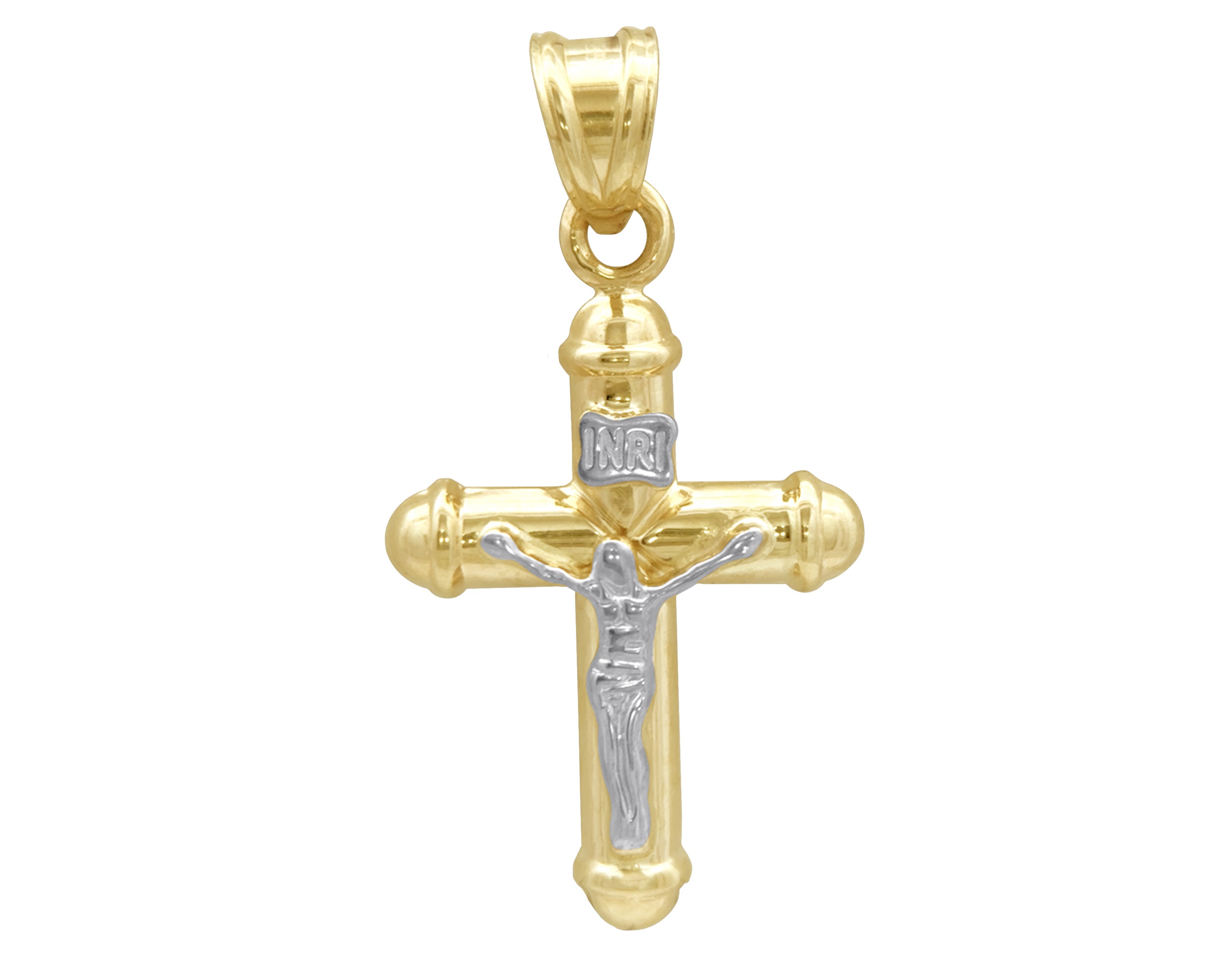 Dije Cristo Bicolor Horoz 10k Ci256