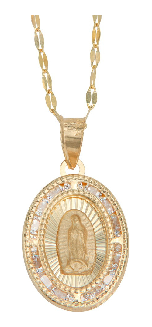 Foto 2 pulgar | Medalla De La Virgen De Oro De 10k