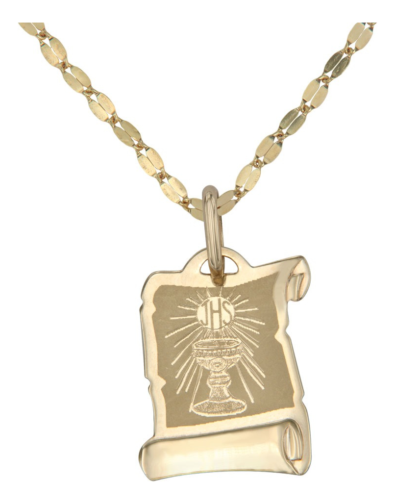 Foto 2 pulgar | Medalla del Cáliz Italiana de Oro de 10k