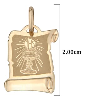 Foto 7 | Medalla del Cáliz Italiana de Oro de 10k