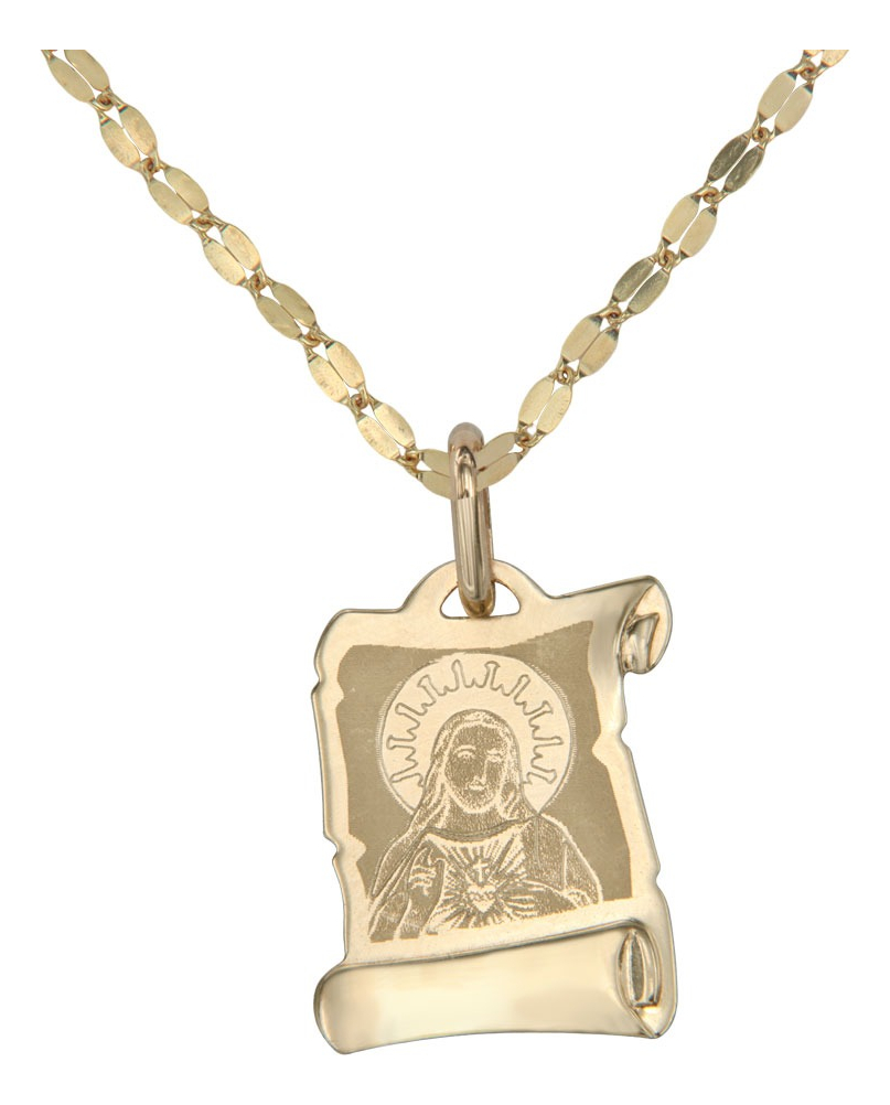 Medalla del Sagrado Corazón de Oro de 10 k