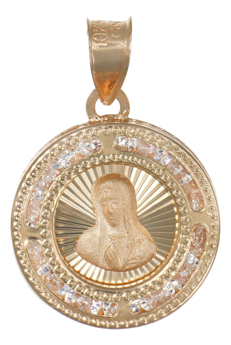 Foto 2 pulgar | Medalla de Oro de 10k Nacional de Rostro de la Virgen