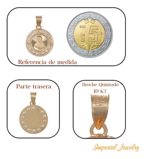 Foto 3 | Medalla de Oro de 10k Nacional de Rostro de la Virgen