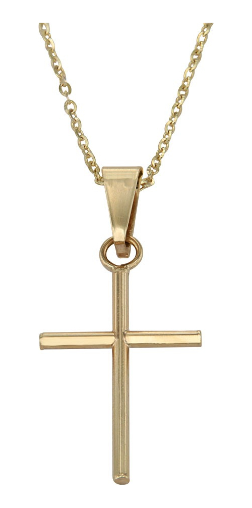 Foto 2 pulgar | Dije de Cruz Oro 14k