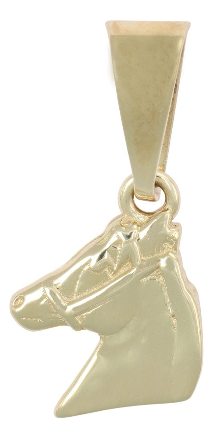 Dije de Rostro De Caballo En  Oro De 10k