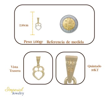 Foto 2 | Dije Figura De Búho Con Zirconia En Oro De 10k 1.0 Grm