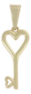 Foto 1 | Dije con Figura De Llave En Forma De Corazón En Oro 10k