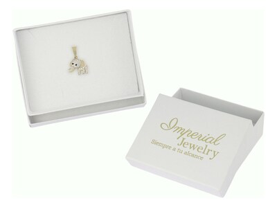 Foto 3 | Dije con Figura De Elefante Incrustación De Zirconia En Oro De 10k