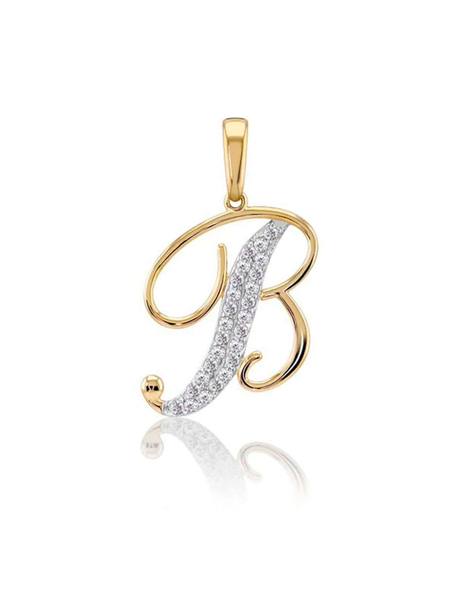 Foto 2 pulgar | Dije Letra B 10k Oro
