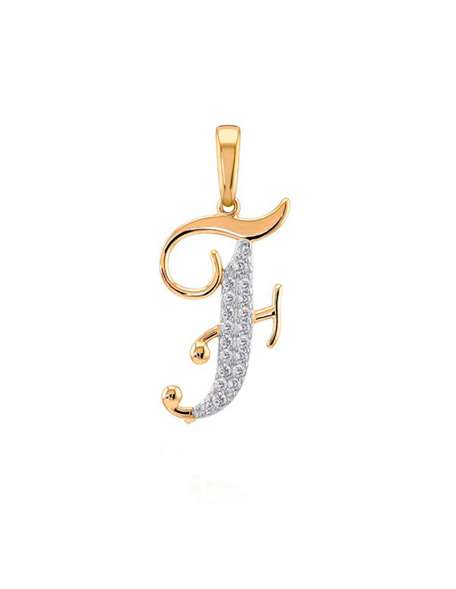 Foto 2 pulgar | Dije Letra F 10k Oro