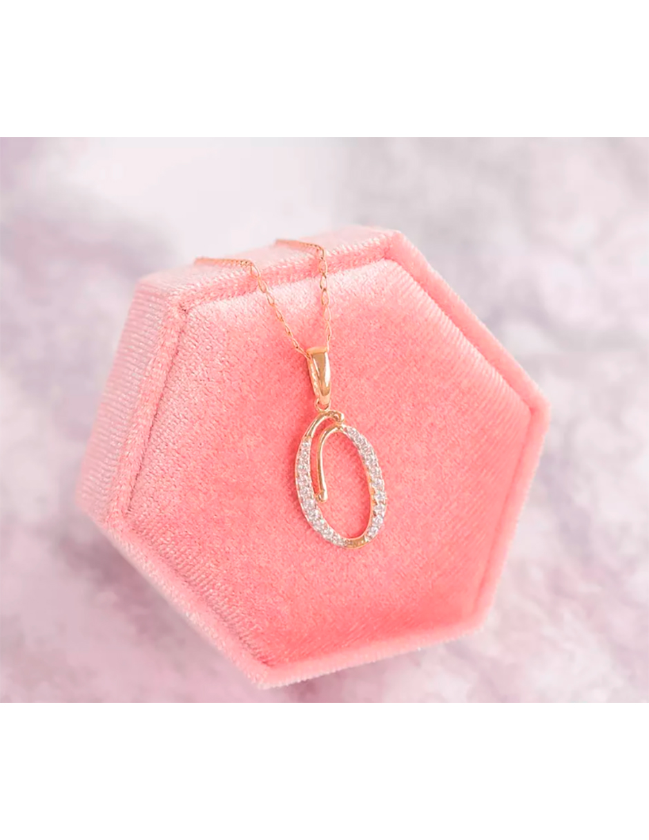Foto 3 pulgar | Dije Letra O 10k Oro