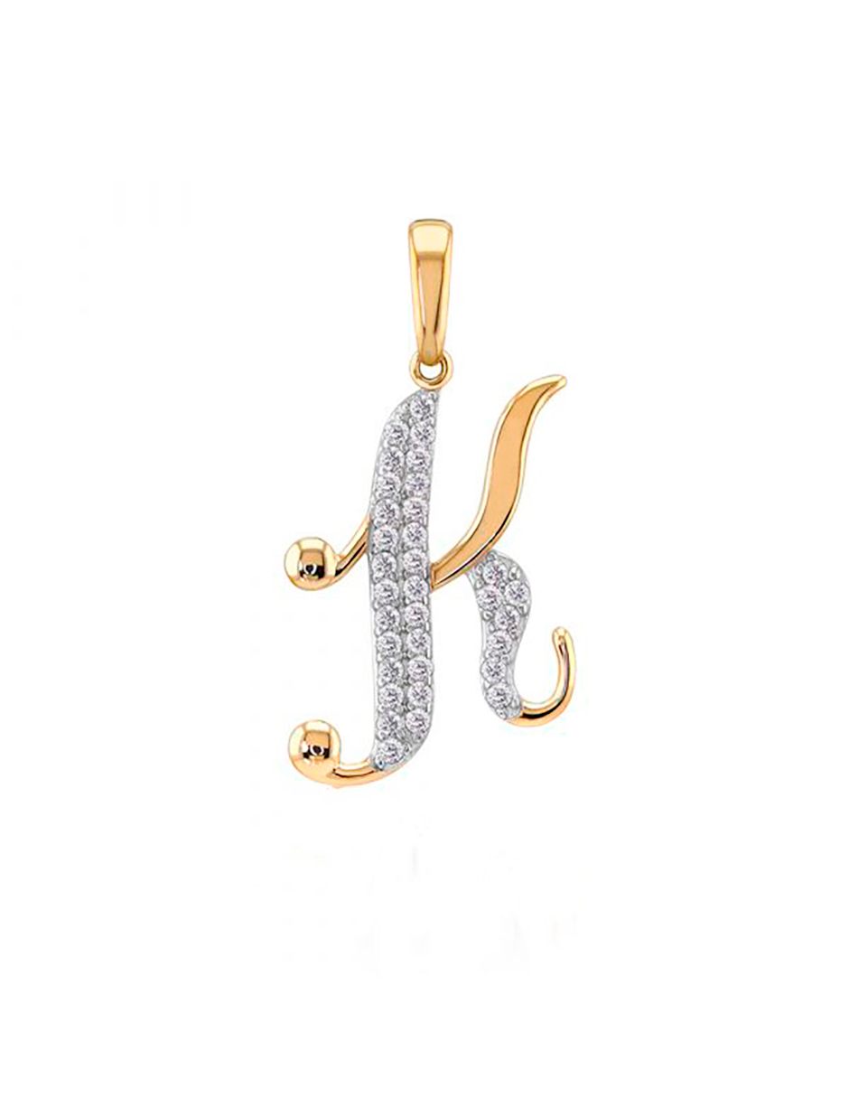 Foto 2 pulgar | Dije Letra K 10k Oro