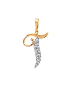 Foto 1 | Dije Letra T 14k Oro