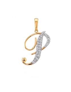 Foto 1 | Dije Letra P 14k Oro