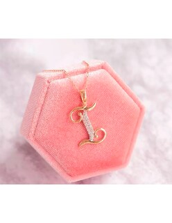 Foto 2 | Dije Letra I 14k Oro Abba Joyas