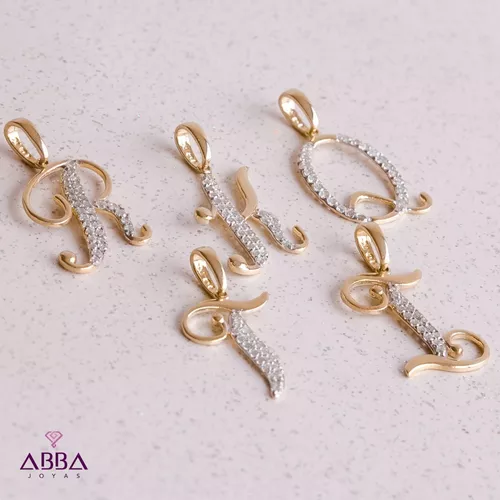 Foto 4 pulgar | Dije Letra I 14k Oro Abba Joyas