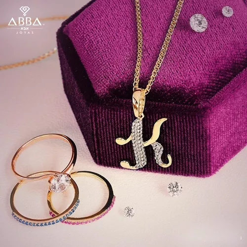 Foto 4 pulgar | Dije Letra K 14k Oro Abba Joyas