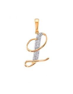 Foto 1 | Dije Letra L 14k Oro