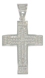 Foto 1 | Dije Turco De Plata 925 De Cruz Elevada Con Zirconia