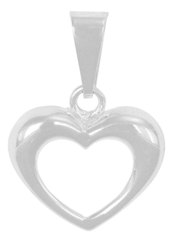 Foto 2 pulgar | Dije  De Plata Ley 925 De Corazon  Liso