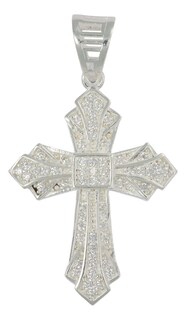 Foto 1 | Dije Turco de Plata con Diseño de Cruz