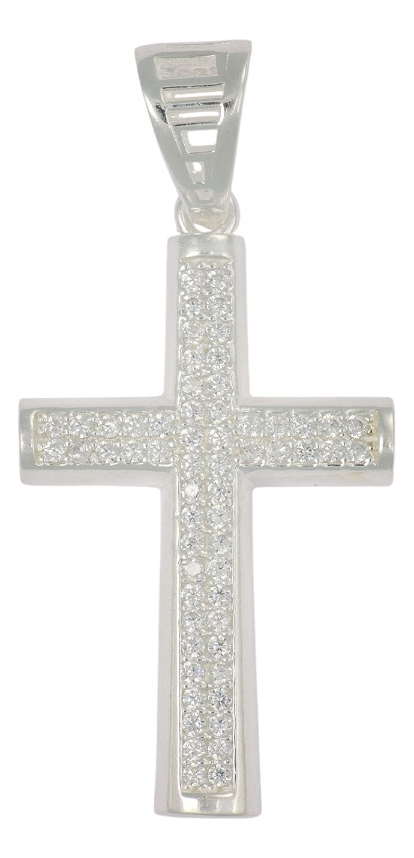 Foto 2 pulgar | Dije Turco de Plata con Diseño de Cruz