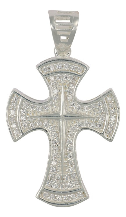 Foto 1 | Dije de Plata con Diseño de Cruz
