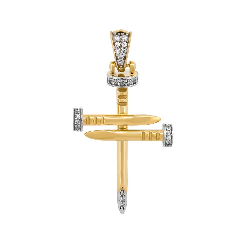 Foto 1 | Dije Cruz Clavos 2.9 Cm 14k