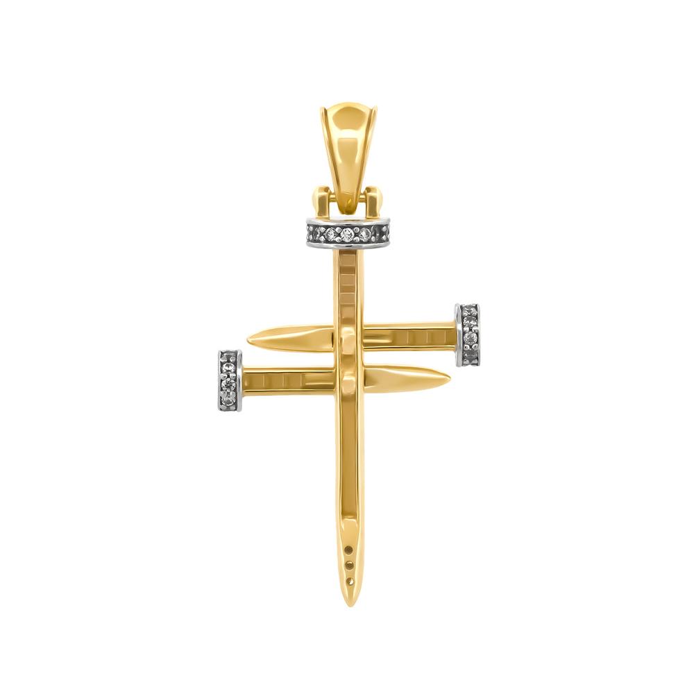 Foto 4 pulgar | Dije Cruz Clavos 2.9 Cm 14k