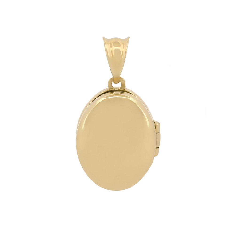 Foto 3 pulgar | Dije Oval Love Relicario 1.5 Cm Oro Sólido 14k