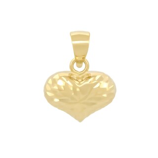 Foto 1 | Dije Corazón Facetado 1 Cm Oro Sólido 14k