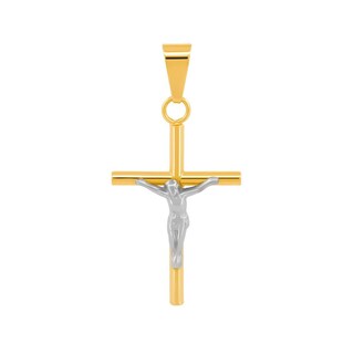 Foto 1 | Dije Cristo Tubo Liso 3.0 Cm Oro Sólido 10k
