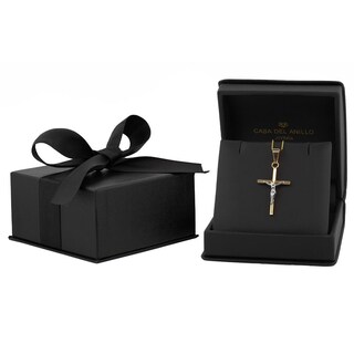 Foto 3 | Dije Cristo Tubo Liso 3.0 Cm Oro Sólido 10k