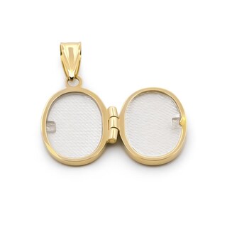 Foto 3 | Dije Relicario Oval Facetado Oro Sólido 14k