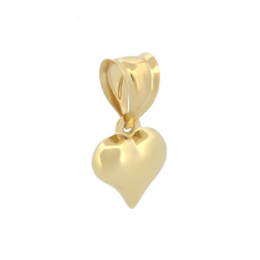 Foto 3 pulgar | Dije Corazón Liso 8 Mm Oro Sólido 18k