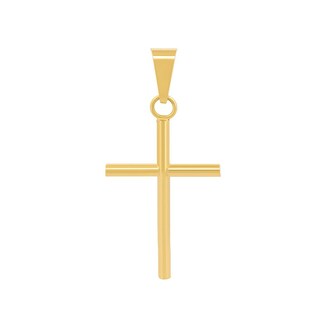 Foto 1 | Dije Cruz Tubo 2.5 Cm Oro 10k