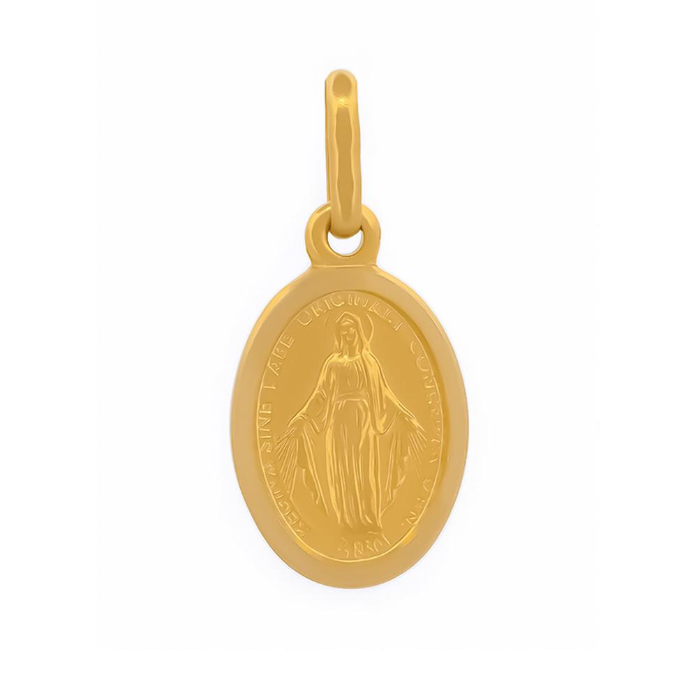 Foto 2 pulgar | Dije Virgen Milagrosa 1.5 Cm Oro Sólido 18k