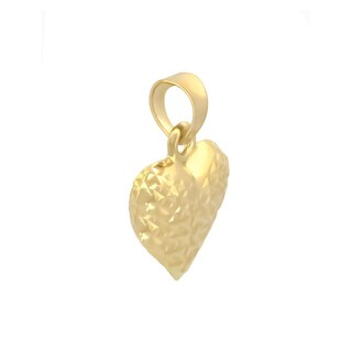 Foto 2 | Dije Corazon Facetado Oro Amarillo Sólido 10k